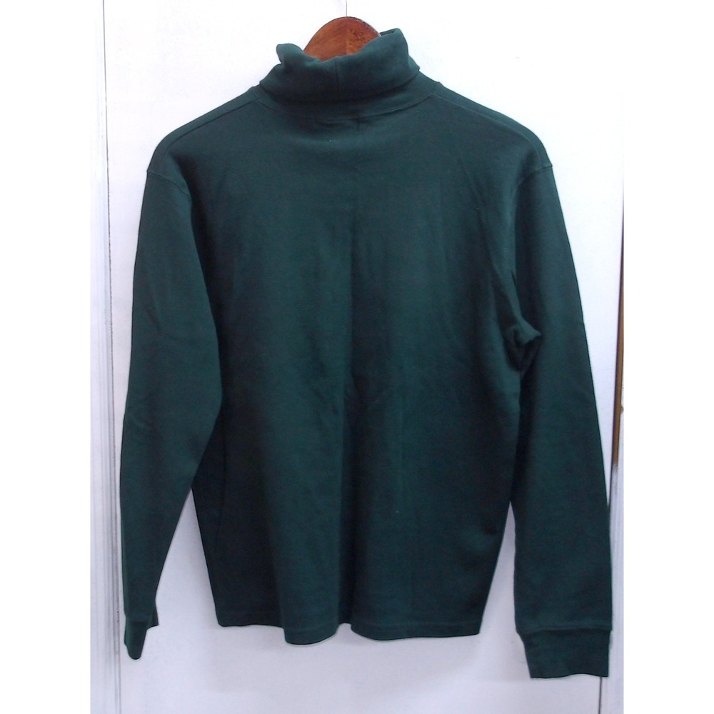 RALPH LAUREN‎ Womens Dark Green Turtleneck Sweater Top Crest Logo Sz L / #26191 - Picture 3 of 5